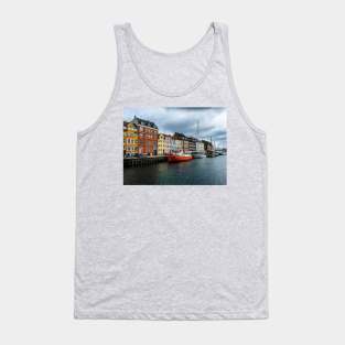 Nyhavn waterfront in Denmark Tank Top